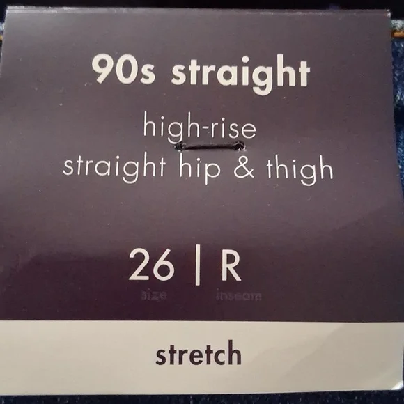 AVA VIV Womens High Rise Straight Leg Jeans Multiple Size NWT - Picture 5 of 6